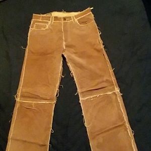 Suede pants